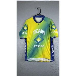 ATAC Sportswear Team Tesoro Cycling Jersey Mens Large Multicolor 1/4 Zip Shirt